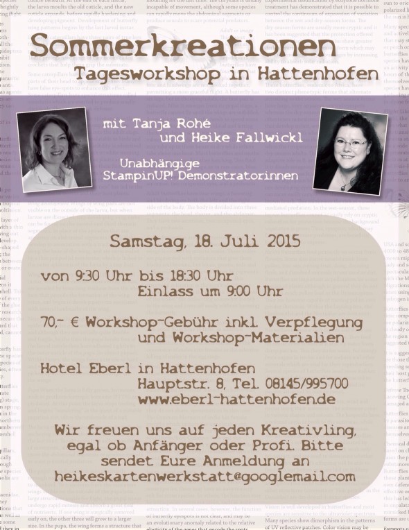 Sommerkreationen 2015 Flyer