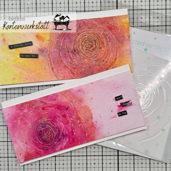 Mixed-Media Grußkarten mit Schablone, Paste und Magicals - Online-Workshop (25.07.2025 um 18:00 Uhr) – Bild 3