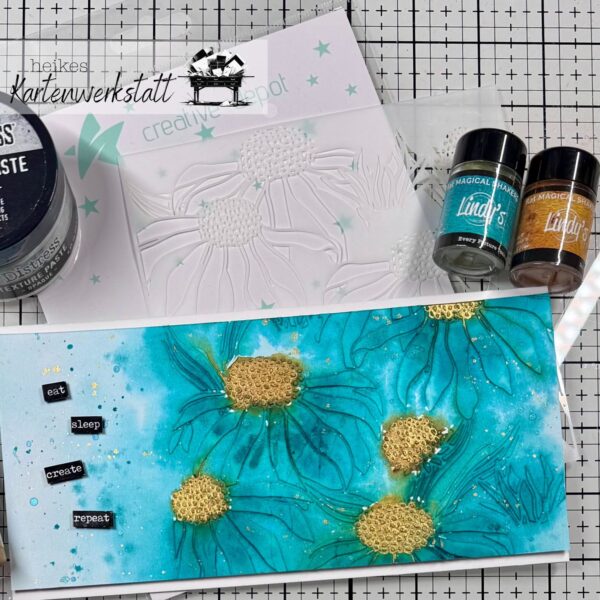 Mixed-Media Grußkarten mit Schablone, Paste und Magicals - Online-Workshop (25.07.2025 um 18:00 Uhr) – Bild 2
