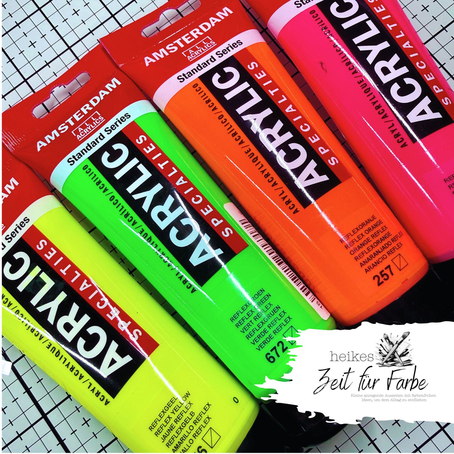 Neon-Acrylmalerei nur mit den Händen - Online-Workshop (19.07.2026 um 16:00 Uhr)