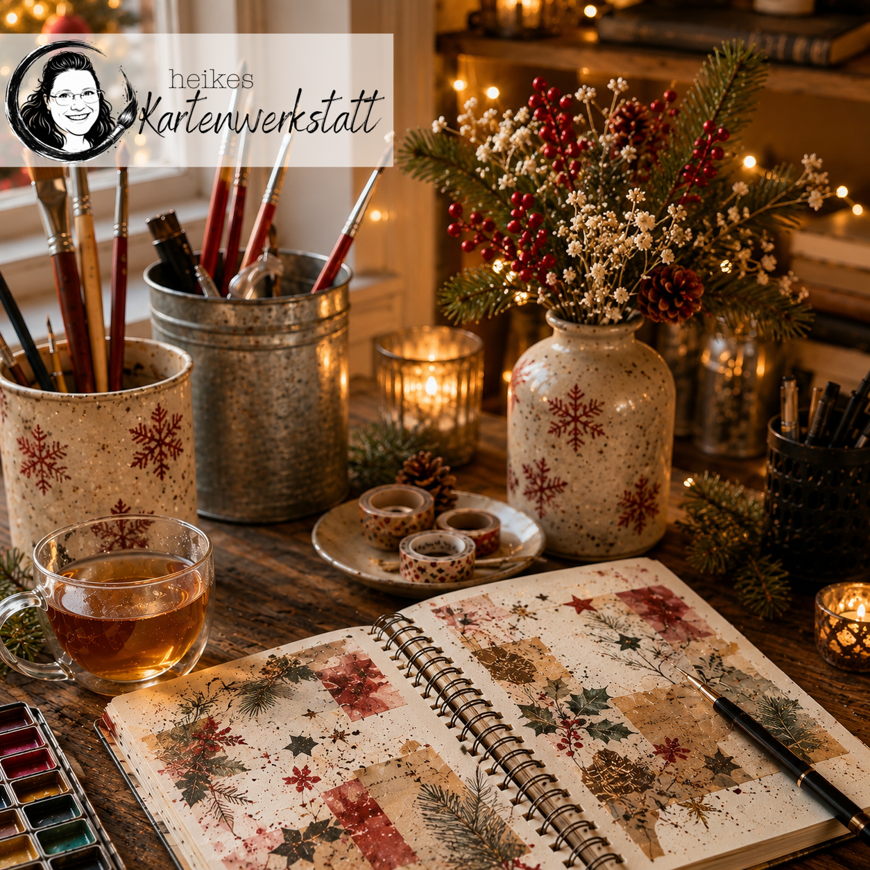 heikes „Weihnachts-Art-Journal“ - Online-Workshop (09.12.2026 um 19:00 Uhr)