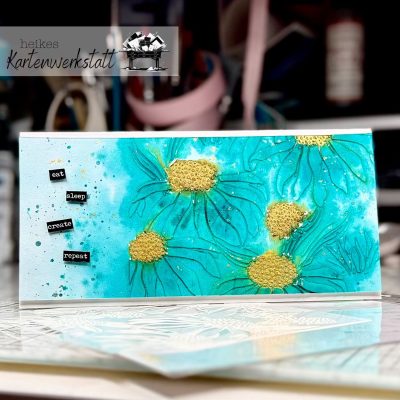 Mixed Media Grusskarte